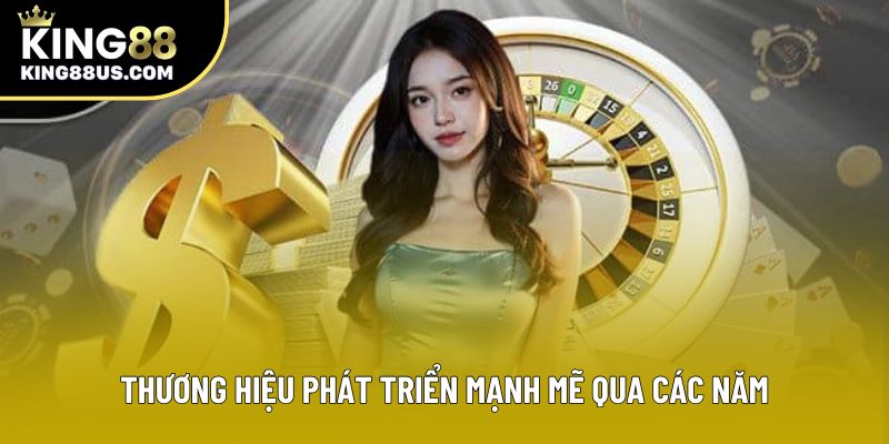 Thương hiệu phát triển mạnh mẽ qua các năm Thương hiệu phát triển mạnh mẽ qua các năm